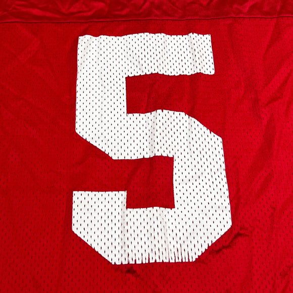 Team Nike Ohio State Buckeyes #5 Football Jersey Mens Medium Red - Picture 7 of 7